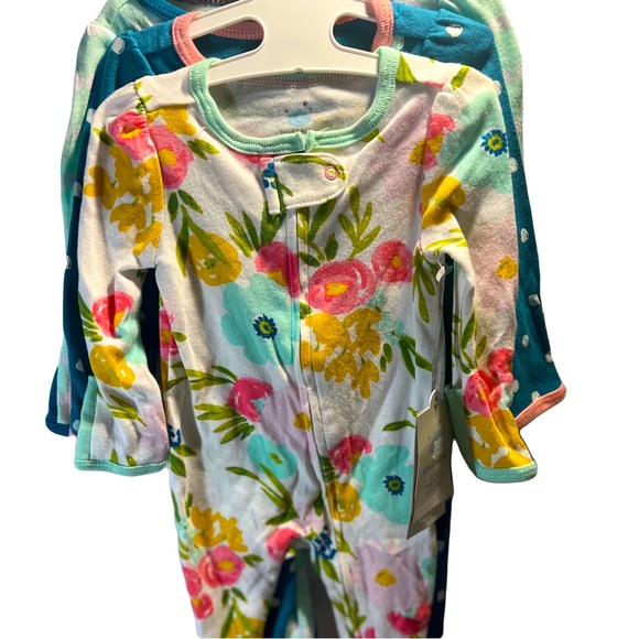 NWOT 3pk Snap, Zipper Cloud Island Sleep N’ Play 💕 - Picture 2 of 4